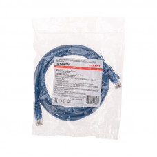 Патч-корд U/UTP, CAT 5e, RJ45-RJ45, 26AWG, LSZH, синий, 3м REXANT