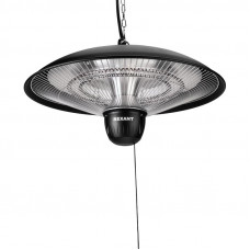 Обогреватель электрический инфракрасный подвесной в корпусе из нержавеющей стали 1,5кВт, 3 режима обогрева, механическая регулировка REXANT