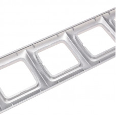 DEA Рамка 5-я горизонтальная Серебряный металлик KRANZ