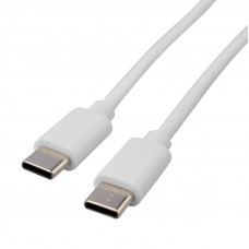 Кабель Type-C - Type-C, 3А, 45Вт, 1м, ПВХ, белый, Power Delivery REXANT