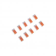 Универсальная клемма СМК 222-412, 2-проводная прозрачная 0,08-2,5/4 мм² (блистер 10 шт/уп) REXANT