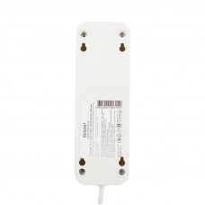 Удлинитель 3 гнезда, 5м, 2х0,75мм², б/з, белый REXANT