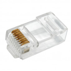 Разъем сетевой LAN на кабель, штекер 8Р8С (RJ-45), под обжим, 2шт.REXANT