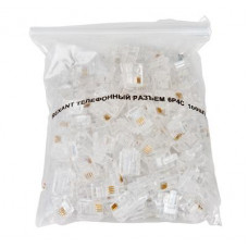 Разъем телефонный UTP, RJ-14 (6P4C), CAT 3 REXANT