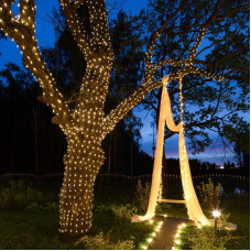 Гирлянда LED Клип-лайт 12 V, прозрачный ПВХ, 150 мм, цвет диодов теплый белый