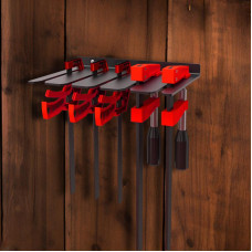 Держатель-органайзер для F-образных струбцин настенный, черный REXANT