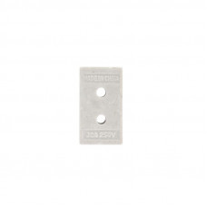 Клемма керамическая винтовая КВ 12 мм² 3 пары контактов с крепежным отверстием (45 шт./уп.) REXANT