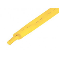 Трубка термоусаживаемая ТУТ нг 22,0/11,0мм, желтая, упаковка 10 шт. по 1м REXANT