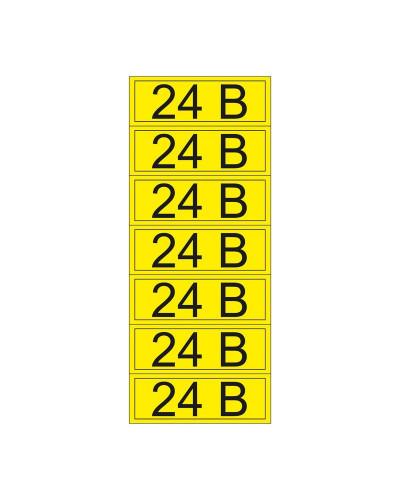 Наклейка знак электробезопасности «24 В» 35х100 мм REXANT (7 шт на листе)