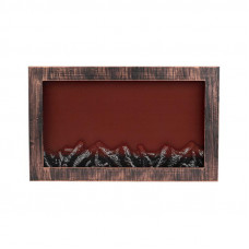 Светодиодный камин Ретро с эффектом живого огня 60,3х11х36,8см, работает от батареек 3хС (в комплект не входят) или от USB (в комплекте), бронзовый