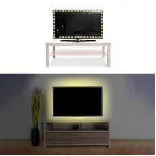 Лента светодиодная 5В, SMD2835, 4,8Вт/м, 60 LED/м, 3000K, 8мм, 1м, с USB коннектором, черная, IP65 LAMPER