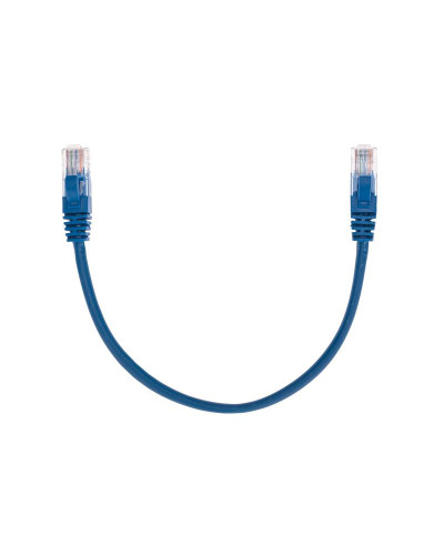 Патч-корд U/UTP, CAT 5e, RJ45-RJ45, 26AWG, LSZH, синий, 0,3м REXANT