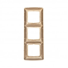 DEA Рамка 3-я горизонтальная Золотой Металлик KRANZ