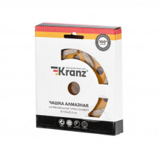 Чашка алмазная шлифовальная, Турбо-сегмент, 125х22,2мм KRANZ