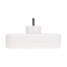 Тройник электрический линейный 10А б/з вертикальный, белый REXANT