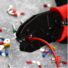 Кримпер HT-336N для обжима изолированных и неизолированных гильз 1,5-10,0мм² REXANT