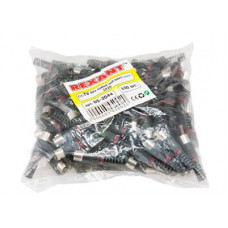 TV-разъем гнездо без пайки черный REXANT