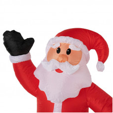 3D фигура надувная Дед Мороз приветствует, размер 240 см, внутренняя подсветка 5 LED, компрессор с адаптером 12В, IP 65 NEON-NIGHT