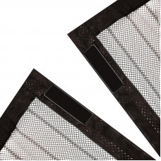 Дверная антимоскитная сетка 210х100см, с магнитами по всей длине, черная REXANT