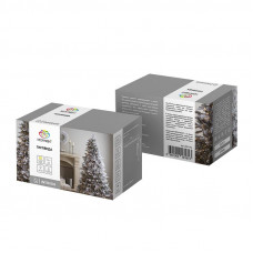 Гирлянда Твинкл Лайт 6 м, прозрачный ПВХ, 40 LED, цвет ТЕПЛЫЙ БЕЛЫЙ