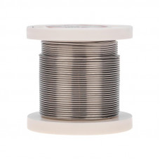 Припой без канифоли ПОС-61, 100г, Ø1мм, (олово 61%, свинец 39%), катушка REXANT