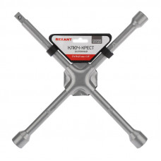 Ключ-крест баллонный 17х19х21мм, под квадрат 1/2, усиленный, толщина 16мм REXANT