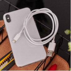Кабель USB-A – Lightning для Apple, 2,4А, 1м, ПВХ, белый REXANT
