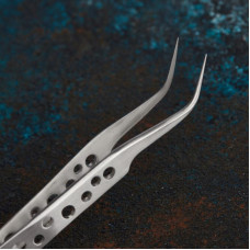 Пинцет изогнутый узкий 120мм Airy (блистер) REXANT