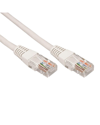 Шнур коммутационный, патч-корд, U/UTP RJ45-RJ45 CAT 5e, PVC, серый, 1м, REXANT