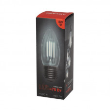 Лампа филаментная Свеча CN35 9,5Вт 950Лм 4000K E27 прозрачная колба REXANT