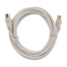 Шнур ТВ гнездо - ТВ штекер, 3м, белый REXANT