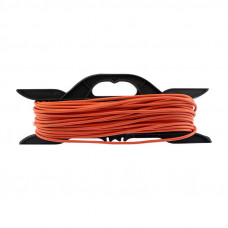 Удлинитель-шнур на рамке ПВС 2х0,75, 30м, б/з, 6А, 1300Вт, IP20, оранжевый (Сделано в России) PROconnect