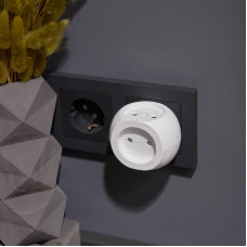 Тройник электрический «Шар» 6А б/з белый 220 В REXANT