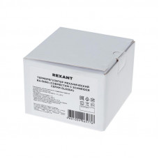 Терморегулятор механический RX-308G, совместим с Schneider серии Glossa, Atlas, Sedna, W59, белый REXANT