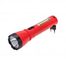 Фонарь универсальный, двухрежимный, со встроенной евровилкой, зарядка от сети 220В, СОВ REXANT