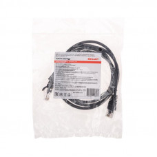 Патч-корд U/UTP, CAT 5e, RJ45-RJ45, 26AWG, LSZH, черный, 1,5м REXANT