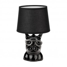 Светильник декоративный настольный МОБИ 'Бульдог', с цоколем Е14, 40Вт, цвет черный REXANT