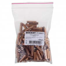 Гильза медная ГМ 10-5 (10мм² - Ø5мм) (в упак.100 шт.) REXANT