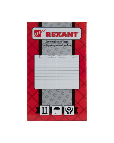 Кабель витая пара F/UTP, CAT 5e, ZH нг(А)-HF, 4PR, 24AWG, INDOOR, SOLID, оранжевый, 305м, REXANT