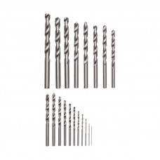 Набор сверл по металлу, 1-10мм (через 0,5мм), HSS, цилиндрический хвостовик, металлический кейс, 19 шт. KRANZ