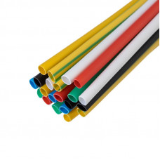 Набор термоусаживаемых трубок №12 ТУТ нг 3,0/1,5мм, 7 цветов (упак. 21 шт. по 10см) REXANT