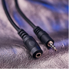 Шнур Стерео 3,5мм гнездо - Стерео 3,5мм штекер, 1,5м REXANT