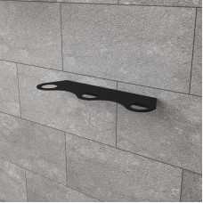 Держатель дозатора для жидкого мыла и шампуней на 3 флакона настенный, черный REXANT