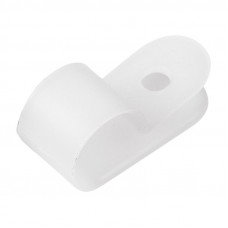 Скоба под винт 12мм, белая (50 шт/уп) REXANT