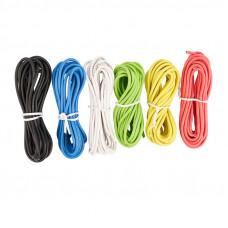 Набор автопровода «Радуга» 1х1,50мм, 6 цветов (белый, желтый, зеленый, красный, синий, черный) по 3м REXANT