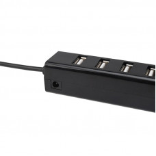 Разветвитель USB на 7 портов черный REXANT