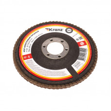 Круг лепестковый торцевой, P120, 115х22,2мм KRANZ