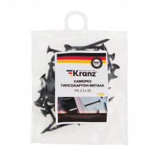 Саморез гипсокартон-металл 3,5х35 мм, пакет (50 шт/уп) KRANZ