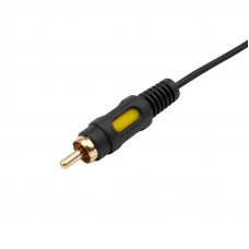 Шнур Стерео 3,5мм 4C - 3 RCA, 1,5м, двухцветный штекер Gold REXANT