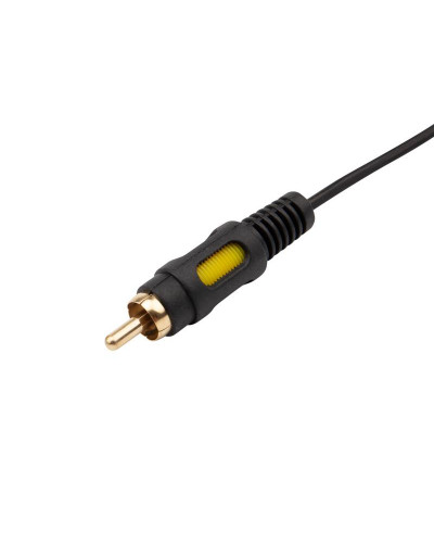 Шнур Стерео 3,5мм 4C - 3 RCA, 1,5м, двухцветный штекер Gold REXANT